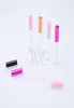 5 cores 2 ml de contêineres de caixa de plástico de brilho labial vazio Gold rosa Rosa Rosa preto Black Tube Recipientes Mini Lip Gloss Split Bottle7530073