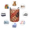 Sac à linge rétro Bohemian turc et ethnique Kilim Hamper Vêtements de rangement Panier de rangement Perse Tribal Toys Toys Bin Organisateur pour pépinière