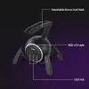 Mysie Bungee Holder Holder Ciąg Organizator Drut Elastyczny dla myszy grający e -sport z 3 porty USB i światłem RGB