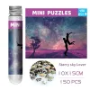 150pcs Mini -Testrohr Puzzle Puzzle Starry Sky Liebhaber Zappeln Spielzeug berühmtes Malerei Puzzle für Aldult Family Game Bildungsspielzeug