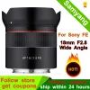 Accessori Samyang 18mm f2.8 angolo largo angolare lente focus a fuoco pieno per la fotocamera Sony Fe Mount Microsingle A7R4 A7M3 A7S3 A7RIII A7 A7R A6600