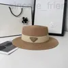 Широкие шляпы с шляпами Дизайнер ковша соломенная шляпа Cacquette Summer Beach Fashion Casual Sun Caps G243138BF A72Q