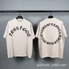 スモールファッションブランドアメリカンハイストリートルーズ男性カップルフォグショートスリーブTシャツJ240409