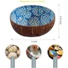 Schalen 2x Kokosnuss Natural Shell Storage Bowl servieren Süßigkeitenbehälterhalter für Vegans Frühstück Aktion