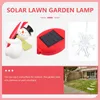 Fiori decorativi Solar Lights Lights Garden Stake Patio Patio Pathway Yard Candy Canne Power Walkway Stamppes