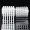 wholesale 10/15/20mm Transparent Dots Self Adhesive Hook and Loop Fastener Tape Strong Glue Baby Round Coin Tape Sticker