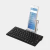 Tangentbord 87 Nyckel Aluminium Metal Bluetooth Wireless White Magic Keyboard Mobile Tablet Accessoarer för surfplatta MacBook Laptop Mobiltelefon