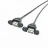 Un adaptateur d'en-tête à 9 broches interne à interne à haute vitesse 30 cm / 1ft 2 Câble de carte mère PCB USB à double port pour PC Boîtier