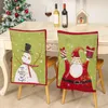 Chair Covers Christmas Decorations 2024 Wedding Cover Party Santa Claus Slipcovers Back Gamer