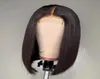 Ishod 2x6 Bob Closure Wig Brazilian Straight Virgin Human Hair Wigs Предварительно сорванные швейцарски