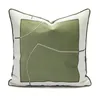 Pillow Green Blended Pillowcase Fresh Fashionable Versatile Car Sofa Chair S Embroidered Home Living Room Decoration Pillows