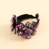 Craws de cheveux en ramine à l'extérieur pour les femmes fleurières Clipt Barrets Crabes Claigns Clairs Ponytail Hairpin Band Hair Accessoire