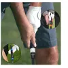 ポータブルゴルフスイングトレーナートレーニンググリップ標準的な教材左のゴルファーの正しいポジションの右利きの練習援助
