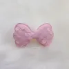 42 st/parti 6*3,5 cm glitter paljett bowknot vadderade applikationer för diy pannbandstillbehör och hantverkskläder sömnadsmaterial