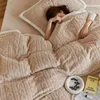 Bedding Sets Thicken Full Set 4Ps With Bed Sheet245 270cm Quilt Cover220 240cm Pillowcase 2(48 47cm) Solid Lazy Fur Edging