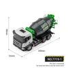 Huina 150 Simuleringslegering Mixer Truck Model Sliding Engineering Heavy Vehicle Rotation Discharge Car Toy for Chlidrens Gifts 240409