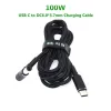 45W 65W 90W 100W USB Type C PD Зарядка кабеля USB C Стежка конвертер заглушки в разъем адаптера питания ноутбука для универсальных ноутбуков