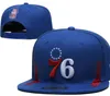 American Basketball "76ers" Snapback Hats 32 Teams Luxury Designer Finales Champions Locker Casquette Sports Hat Strapback Snap Back Adjustable Cap A4