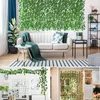 Decoratieve bloemen 2.2 m groene zijden kunstmatige hangende klimop bladg slinger planten wijnstok druivenbladeren 1 stks huis badkamer decoratie tuin feest