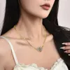 Mujeres de collar de amor magnético, diseño único, elegante y de moda de personalidad, cadena de cuello para mujeres