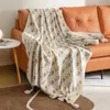 Coperte Flower Knitting Boptet Led Auto Cover Ins Floral Throw per Picnic Travel 130x170cm