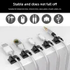 10/50pcs Automodidive Cable Organizer Clipes de mesa ajustável Tidy Wire Management Fixer Fixer Clips for Car Office Home Office