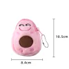 Women Mini Storage Bag Avocado Shape Lipstick Bag Pendant Keyring Money Bag Girl Plush Toy Lovely Wallet Velvet Cloth Coin Purse