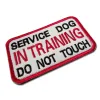 Não acaricie o crachá de cachorro Não toque em manchas de pano de estimação trabalhando com cães de serviço no treinamento de adesivos de manipulador de cães separados