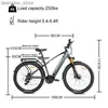 Cyklar Ny Rilchorn E-Bike Mid Motor 500W 29-tums Ectric Bike Aluminium Alloy Full Suspension Ebike 48V 15AH Battery Ectric Bycc L48