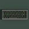 Acessórios Emerald Colorway Keycaps para personalização mecânica do teclado, abdominais, PBT, perfil de cerejeira, dupla, sublimação de corante