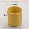 18 Colores Copa de agua de silicona para bebés Aprenda a beber taza de silicona resistente al calor de la comida gratis sin cubierta