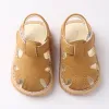 Barn sandaler skor nyfödda flickor pojkar romerska skor sandaler första vandrare mjuka ensamskor sandaler för baby