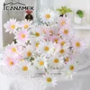 Fleurs décoratives 1pc Chamomiles Silk Fleur artificielle Blanc Fausse de chambre Table de voiture de mariage Cadeaux de fête décorations Bouquet bricolage