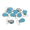 10pcs metalowe klipy z zawieszeniem pacyfieru, klipsy smoczki, klipy z zawieszeniem dla binky/pacifier/manekin/manekin/śliniak/zabawki