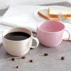 Tassen Untertassen 1 PC Zahnbürste Tasse Mundspülung Büro Kaffee Weizen Stroh umweltfreundliche Milch Tee Nordic Style Badezimmerzubehör