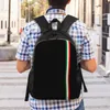 Ryggsäck minimalistiska Italien flagga för män kvinnor högskolestudenter bokväska passar 15 tum bärbar dator i italienska stoltheter