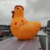 8mH (26ft) 2024 Quality Inflatable Rhubarb Chicken Hen Mascot Air Blown Cartoon Animals For Outdoor Indoor Yard Decorations