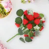 Party Decoration 2 PCS Simulation Strawberry Bouquet Artificial Plant Ornament Fruit Kix Fake Small Berries Deced Desk Home Floral Plants