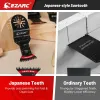 Ezarc Multitool Saw Blade 5PCSアークエッジ振動ソーブレードは、木材用の日本の歯オシレータツールアクセサリーを備えた刃、プラスチック