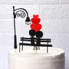 Love Wedding Cake Topper Set schattige zoete baby hart cupcake topper voor jubileum bruiloft baby verjaardagsfeestje cake decoraties