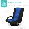 Beste keuzeproducten Swivel Gaming Chair 360 graden Multifunctionele vloerstoel Rocker voor tv -lezen, videogames spelen met lumbar