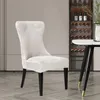 Couvre-chaises Soft Velvet Elastic White Slipcover Morden Style Stretch Spandex Dining Seat Soupt pour le salon de la maison