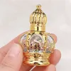 15 ml Portable Portable Perfume Rouleau Bouteille de luxe vide Bouteille de luxe pour parfums Bouteille de rangement en verre pour l'huile essentielle de couronne d'or