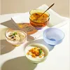 Miski 300 ml kolorowe wysokie borokrzemowe szklane deser miska kreatywna zastawa stołowa sałatki owocowej w kształcie owoców do jogurtu