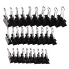 10pcs Black Metal Binder Clips Note Lettere Clip Paper Clip Forniture rilegamento Clip di fissaggio 15/19/25/32MM