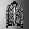 Designer herrjacka avancerad jacquard cardigan casual jacka rockar män trendiga märke höst ny baseboll kostym man jacka topp