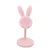 Różowy uchwyt na telefon stacjonarny stojak na telefon komórkowy dla iPhone'a 13 14 Samsung Smartphone Regulowane Piękne wsparcie stolika z kreskówek królików