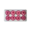 Fleurs décoratives couronnes 8pcs / boîte de haute qualité de fleur de haute qualité Valentin Rose immortelle 5 cm de diamètre de la fête des mères Gift éternel l dhogx