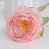 Decorative Flowers Pink Roses Wedding Bouquet Real Touch Artificial For Home Decor Flower Arrangement Valentine's Day Gift