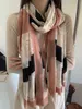 Top Cashmere Fashion Square Edge Designer Sconef Cotton feminino Jacquard Jacquard de alta qualidade L Sharf Site 1: 1 Classic Color Hijab 100x200cm